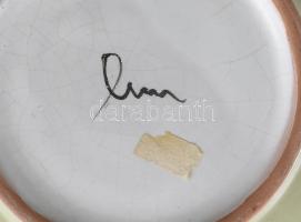 Horváth Magdolna (1929 - ): Dísztál. Jelzett, hibátlan, d: 24 cm