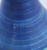 Retro iparművészeti mázas váza. Jelzés nélkül, kopással, m: 26 cm