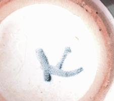 Kerezsi Gyöngyi terv.: Retro váza. Jelzett, hibátlan, m: 32 cm