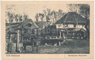1917 Curte Taraneasca / Rumanischer Bauernhof / Román parasztház / Romanian folklore (EK)