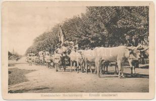 Román nászmenet, erdéyi folklór. Kunstanstalt Jos. Drotleff Nr. 426. (Nagyszeben, Sibiu) / Romänischer Hochzeitung / Transylvanian folklore, Romanian wedding (kopott sarkak / worn corners)