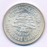 Libanon 1952. 50p Ag T:AU  Lebanon 1952. 50 Piastres Ag C:AU  Krause KM#17