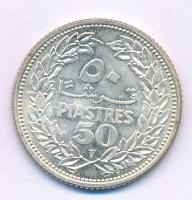 Libanon 1952. 50p Ag T:AU 
Lebanon 1952. 50 Piastres Ag C:AU 
Krause KM#17