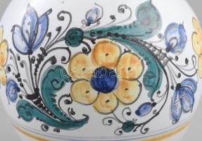 Iparművész kerámia szálváza, jelzett, kis kopással, m: 20,5 cm