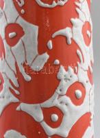 Erdélyi István: Retro váza. Hibátlan, m: 41,5 cm