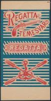 Regatta Temesvár 1945 előtti gyufacímke