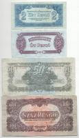 1944. 2P-100P (4xklf) "A Vöröshadsereg Parancsnoksága" T:F közte folt, kis szakadás