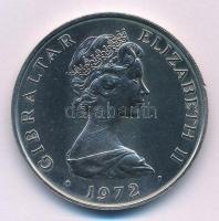 Gibraltár 1972. 25p "Ezüstlakodalom" T:AU,XF kis ph.
Gibraltar 1972. 25 Pence "Silve...