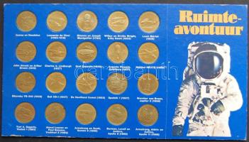 Hollandia DN "A repülés története - Ikarusztól az első Holdra lépésig" 20db klf emlékérem T:BU