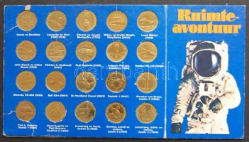 Hollandia DN "A repülés története - Ikarusztól az első Holdra lépésig" 20db klf emlékérem T:BU