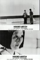 ,,Szertartás - az utolsó Sakurada" című japán film két jelenete, 2 db vintage produkciós filmfotó (vitrinfotó, lobbyfotó) ezüst zselatinos fotópapíron, a használatból eredő (esetleges) kisebb hibákkal, 18x24 cm