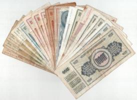 Jugoszlávia 1978-1994 10D-5000D (18db) T:F,VG
Yugoslavia 1978-1994 10 Dinara - 5000 Dinara (18pcs) ...