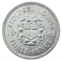 Nagy-Britannia 1941. 3p Ag "VI. György" T:UNC,AU
Great Britain 1941. 3 Pence Ag "Geo...