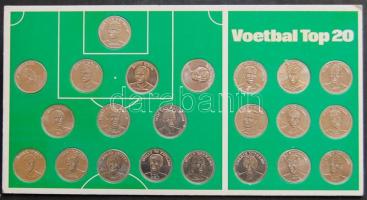 Hollandia DN "Labdarúgó válogatott - Top 20" 22db klf emlékérem T:BU