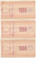 Lengyelország 1985. 1000Zl "Lengyel Nemzeti Bank" utazási csekk, hátoldalán "Magyar N...