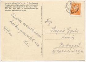 1937 Franck kávépótlóval ízesített Kneipp malátakávé reklám. Franck Henrik Fiai Rt. hangszórós reklá...