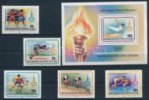 1979 Moszkvai olimpia Mi 614-618 + blokk 15
