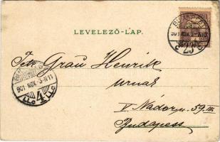 1901 Canada. Winter sport art postcard with ski, sledding people, snowball fight, ice skate, ice boa...