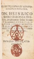 Novo Lacu, Philadelphus de: Epistola et discursus de modernis Jesuitarum moribus ad Clarum de Petra 1-2 Ignatianopoli 1672. 159p. + elékötve egy címlap nélküli, de egyébként teljes könyv (18) sztl lev + 238p Darvas Ferenc (1740-1810) költő, politikus, jakobinus rézmetszetű ex librisével (Meyer Ágoston rézmetsző munkája). valamint egy további lapon szabadkőműves pecsétekkel. Korabeli bordázott egészbőr kötésben. A kötet utolsó kb 50 lapján magyar tárgyú latin nyelvű kéziratos munkával