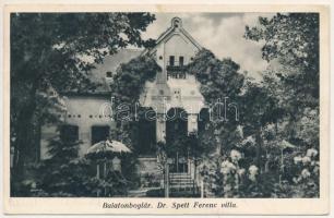 1935 Balatonboglár, Dr. Spett Ferenc villa