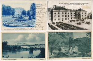 6 db RÉGI történelmi magyar város képeslap vegyes minőségben / 6 pre-1945 historical Hungarian town-view postcards in mixed quality