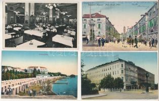 15 db RÉGI történelmi magyar város képeslap vegyes minőségben / 15 pre-1945 historical Hungarian town-view postcards in mixed quality