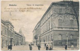 1905 Miskolc, Városháza és megyeháza (EK)