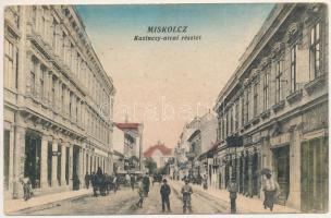 1926 Miskolc, Kazinczy utca, zsinagóga, Földmíves Bank R.T., üzletek (EB)