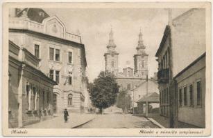 1938 Miskolc, részlet a minorita templommal (EK)