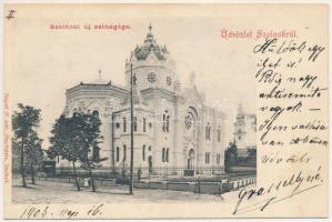 1903 Szolnok, zsinagóga. Szigeti H. udvari fényképész