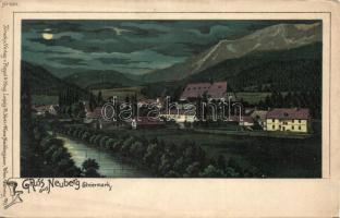 Neuberg at night with spa litho