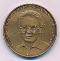 Fritz Mihály (1947-) 2006. "Boldog Salkaházi Sára szociális testvér elhunyt 1944. december 27." kétoldalas bronz emlékérem (42,5mm) T:AU