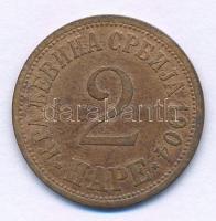 Szerbia 1904. 2p bronz T:VF  Serbia 1904. 2 Para bronze C:VF  Krause KM#23