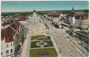 1925 Kecskemét, látkép a Rákóczi út felé, zsinagóga. Vasúti levelezőlapárusítás 47. sz. 1915. (EK)