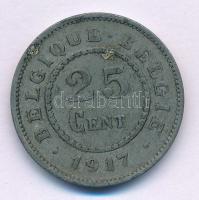 Belgium / Német megszállás 1917. 25c Zn T:XF Belgium / German Occupation 1917. 25 Cents Zn C:XF