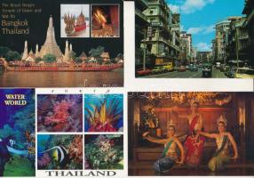 Thaiföld - 50 db MODERN képeslap egy leporelloval / THAILAND - 50 MODERN postcards with 1 leporello