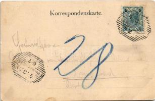 1904 Mariánské Lázne, Marienbad; Café Egerländer (Garten) / café, garden with guests and waitresses ...