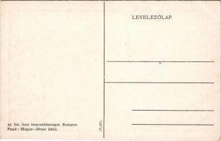 A 25. Szt. Imre öreg cserkészcsapat képeslapja / Hungarian scout oldboys group. Art Nouveau s: Megye...