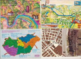 34 db MODERN térkép motívumos képeslap / 34 modern map motive postcards