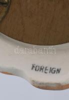 Zeneszerkezetes söröskorsó, ón fedéllel. Jelzett, kopással, m: 25,5 cm