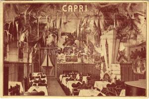 1931 Budapest VI. Café Restaurant "Capri" kávéház és étterem, belső. Podmaniczky utca 8. (EB)