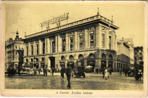 1934 Budapest VIII. Corvin Áruház látképe, automobil (fa)