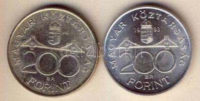 1993-94. 200Ft Ag "MNB" + "Deák" T:BU,2