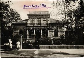 1936 Budapest VII. Novotny villa. Dr. Novotny Lajos kir. főtanácsos aláírt levele a hátoldalon. photo (fa)