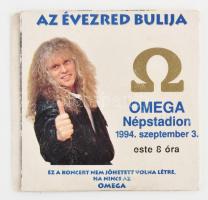 1994 Omega koncert a Népstadionban, belépőjegy mini CD-vel