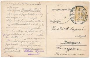 1911 Szűcsipari Divatkiállítás Budapesten, reklámlap / Hungarian Furriery Fashion Exhibition, advert...