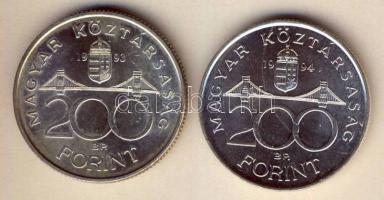 1993-94. 200Ft Ag "MNB" + "Deák" T:BU,2