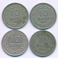 Románia 1952-1956. 10b Cu-Ni (4xklf) T:XF-F Romania 1952-1956. 10 Bani Cu-Ni (4xdiff) C:XF-F