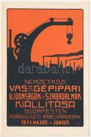 1911 Nemzetközi Vas és Gépipari újdonságok és szabadalmak kiállítása Budapesten a Városligeti Iparcsarnokban. Reklám / International Iron and Machine Industry novelties and patents exhibition advertisement