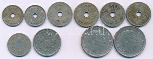 Románia 1905-1944. 10db-os érmetétel T:XF-F
Romania 1905-1944. 10pcs coin lot C:XF-F